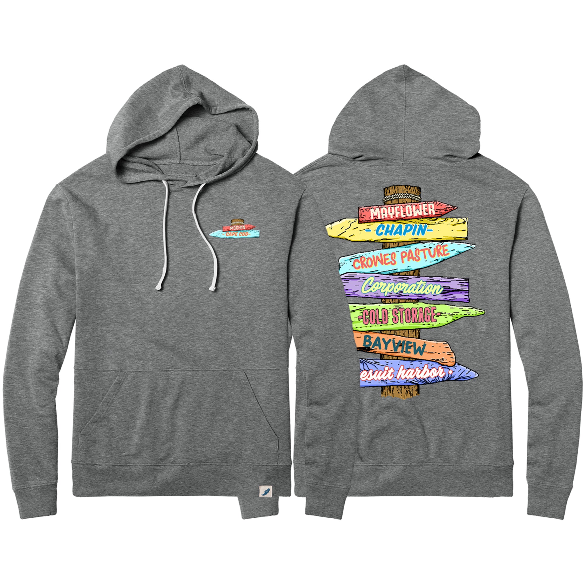Weathered MOCEAN Which Way Hoodie - Washed Grey