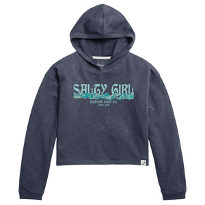 Salty Girl Cropped Weathered Terry Hoodie