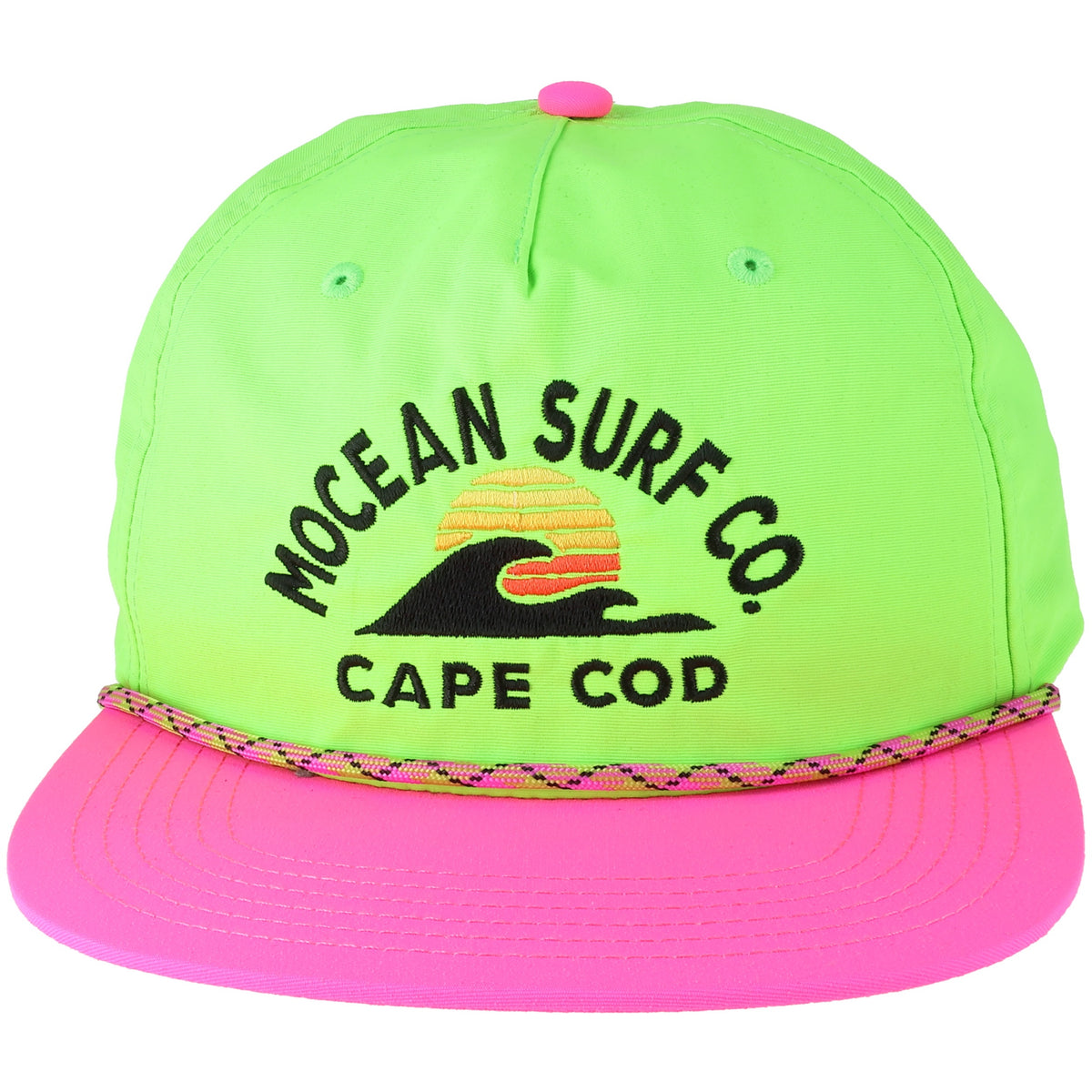 Neon green/pink CHILL w/ MOCEAN SURF CO. Sunset Wave V4