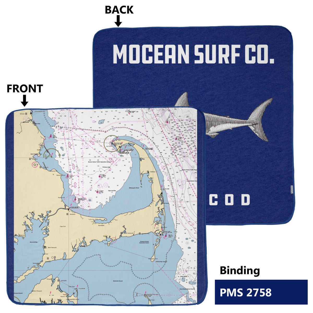 VS500 Fathom Chart Blanket