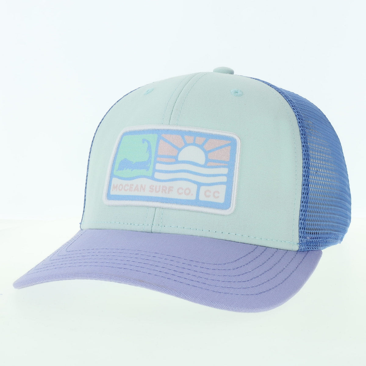 Iris/lilac/lt blue trucker MPS w/ MOCEAN Outdoor Life