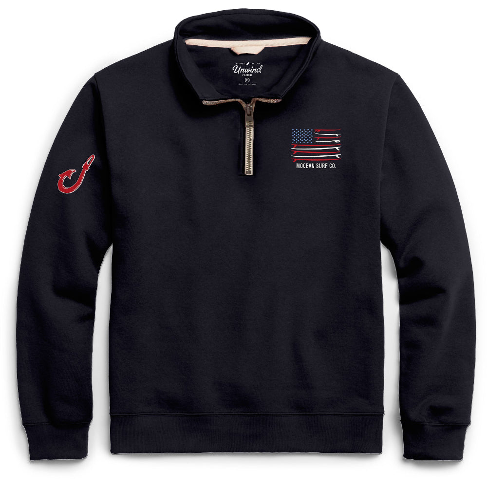 Star Spangled 1/4 Zip - Navy