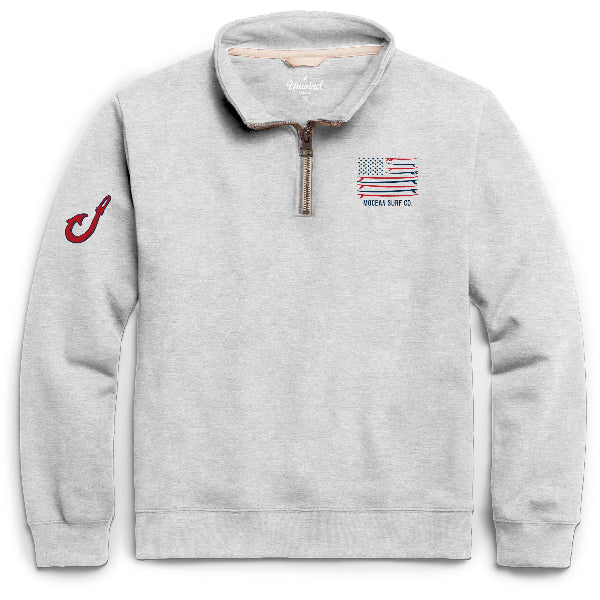 Star Spangled 1/4 Zip - Classic Oxford