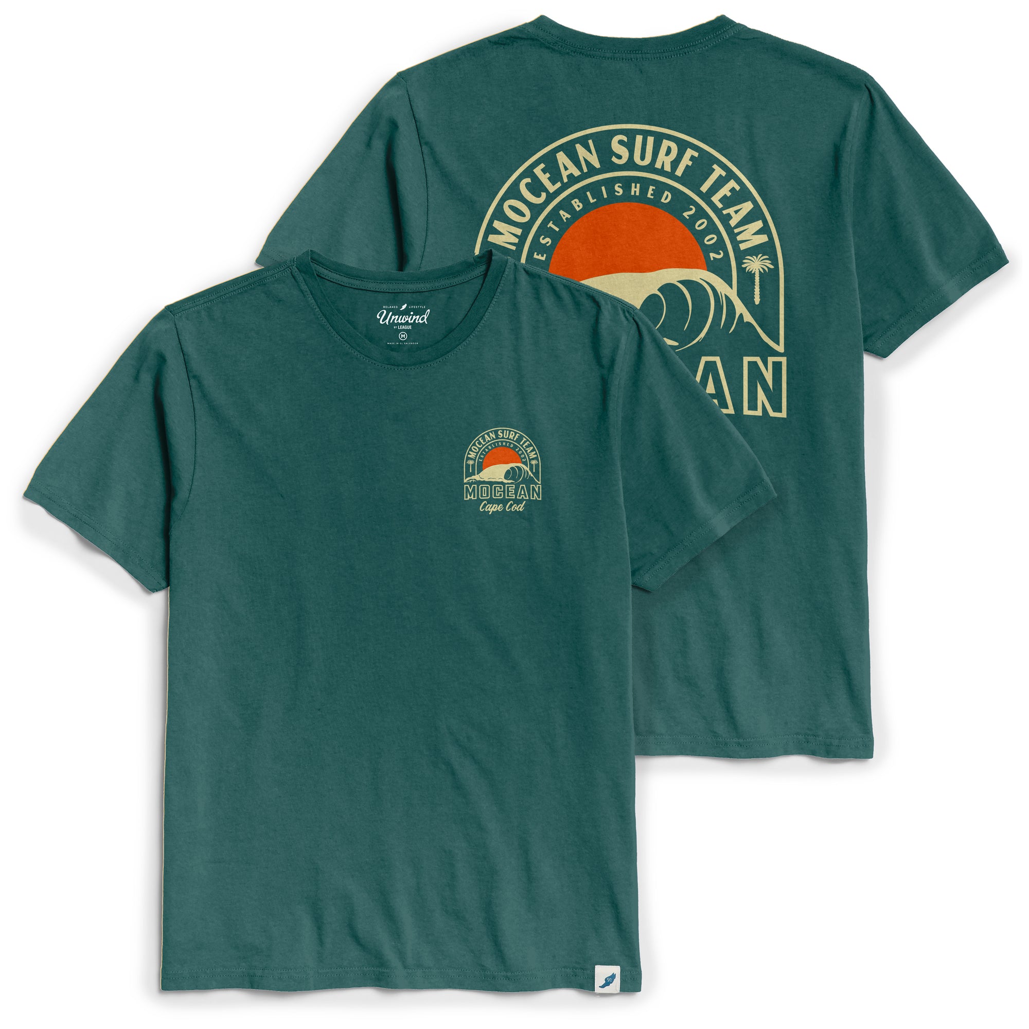 MOCEAN Surf Team T-Shirt - Washed Green