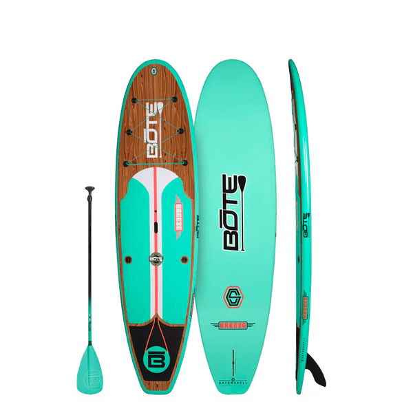 Breeze 10′6″ Classic Teak Paddle Board - MOCEAN SURF CO.