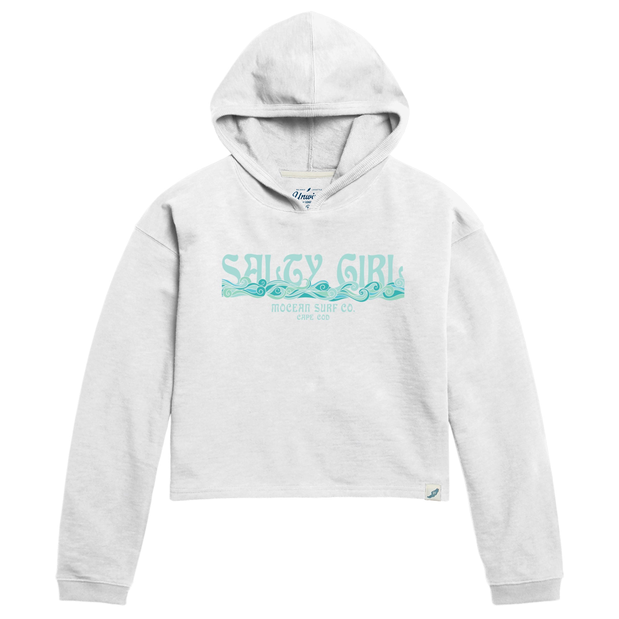 Salty Girl Cropped Weathered Terry Hoodie