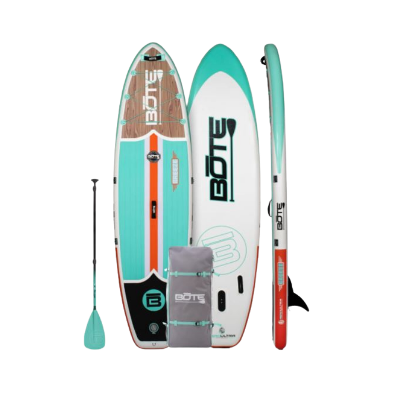 Breeze Aero 11′6″ Classic Teak Inflatable Paddle Board