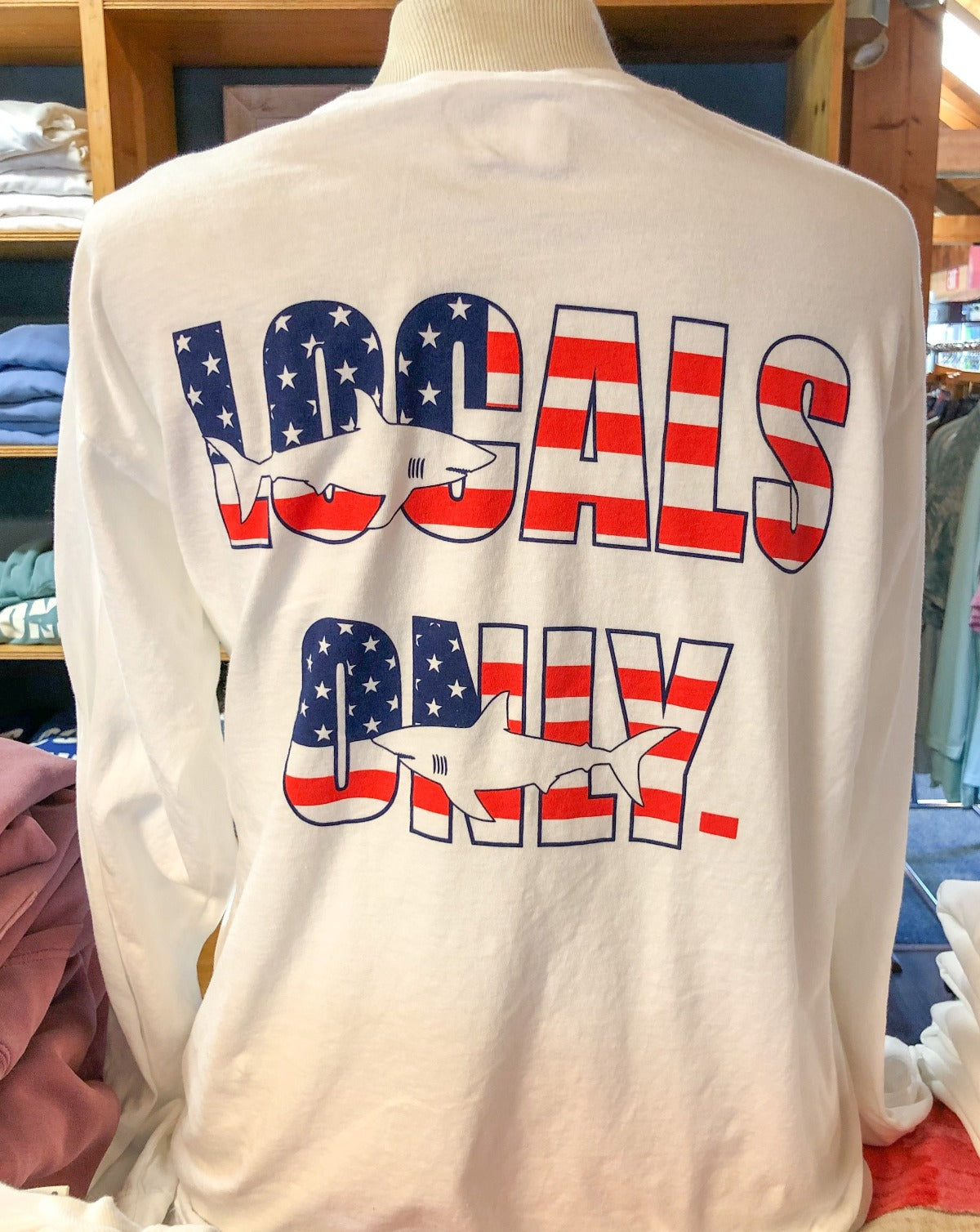 LOCALS ONLY L/S TEE - USA Edition - MOCEAN Cape Cod