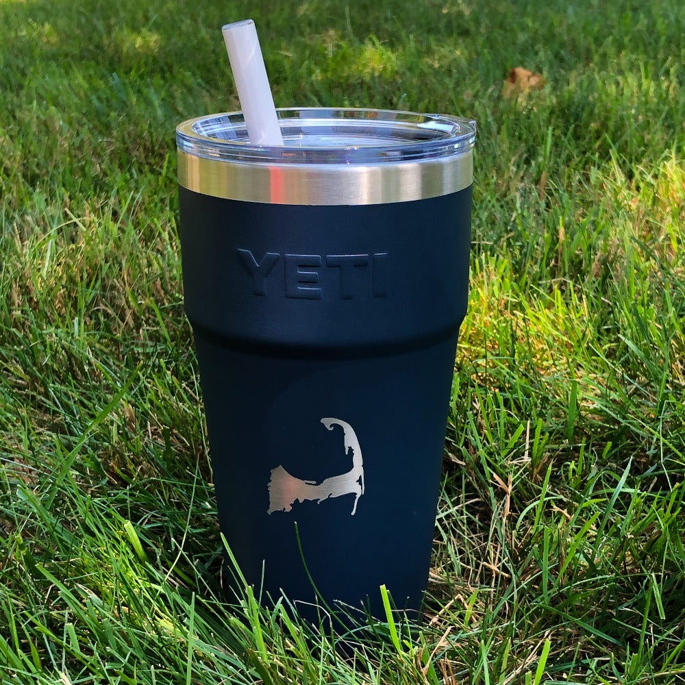 Yeti - 26 oz Rambler Stackable Cup with Straw Lid Navy